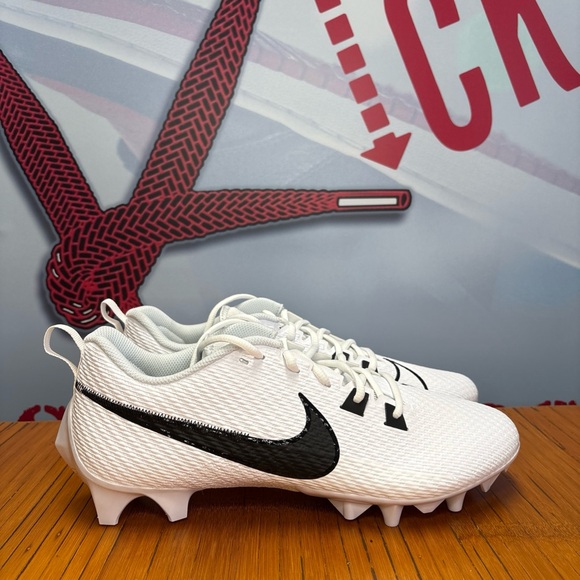 Nike Vapor Edge Speed 360 2 White Football Cleats Mens Size 11.5 Wide NEW - Picture 1 of 6